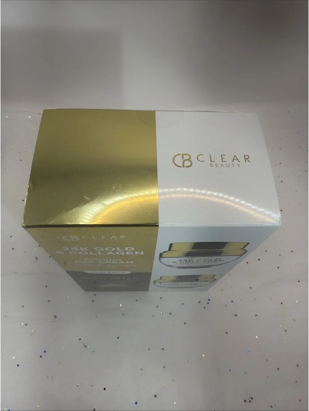 Clear Beauty 24K Gold & Collagen Firming Day Cream & Night Cream Duo Set